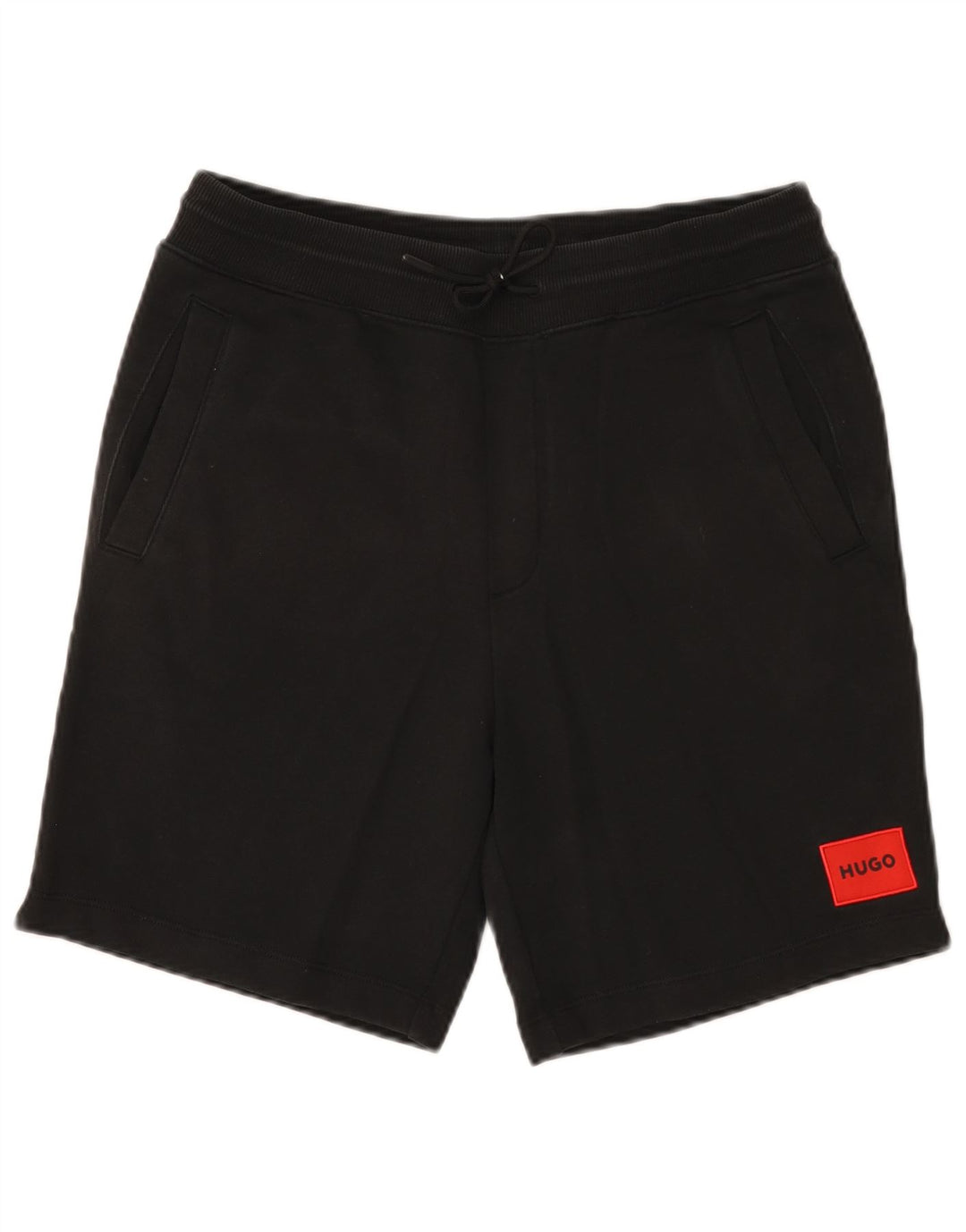 Hugo Boss Short de sport en coton noir moyen