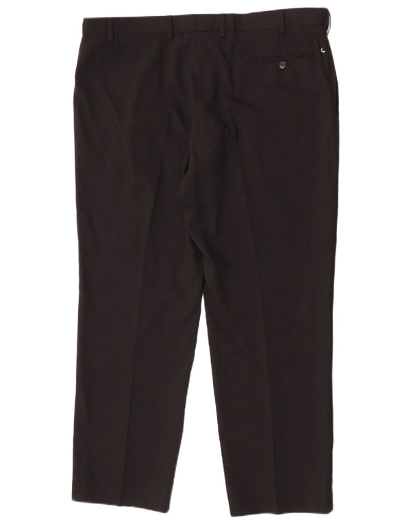 Marks & Spencer Pantalon de costume coupe classique pour homme W40 L29 Laine noire