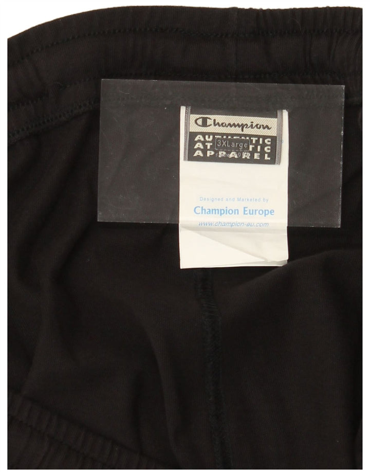 CHAMPION Mens Tracksuit Trousers 3XL Black Cotton