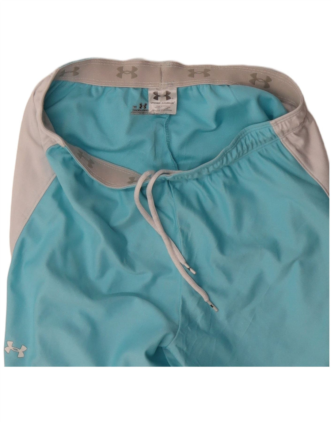 Under Armour Short de sport pour femme UK 8 Small Bleu Colorblock Polyester
