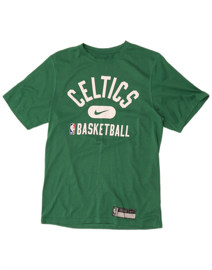 Nike Hommes Celtics Graphic T-Shirt Haut Petit Vert Polyester