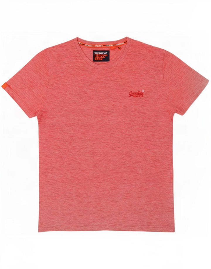 Superdry Homme T-Shirt Top Medium Rouge Moucheté