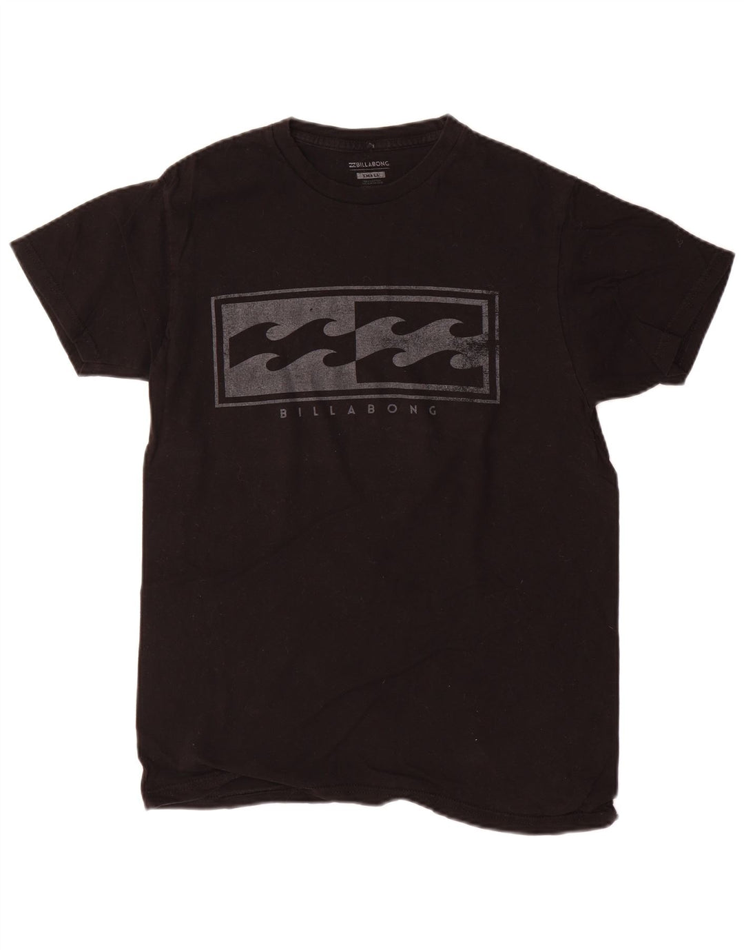 Billabong Mens Graphic T-Shirt Top Small Noir Coton