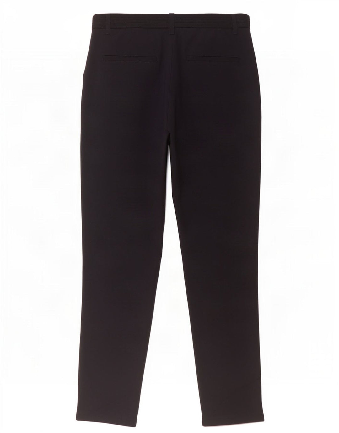 Zara Pantalon De Costume Droit Femme Moyen W30 L30 Bleu Marine Polyester