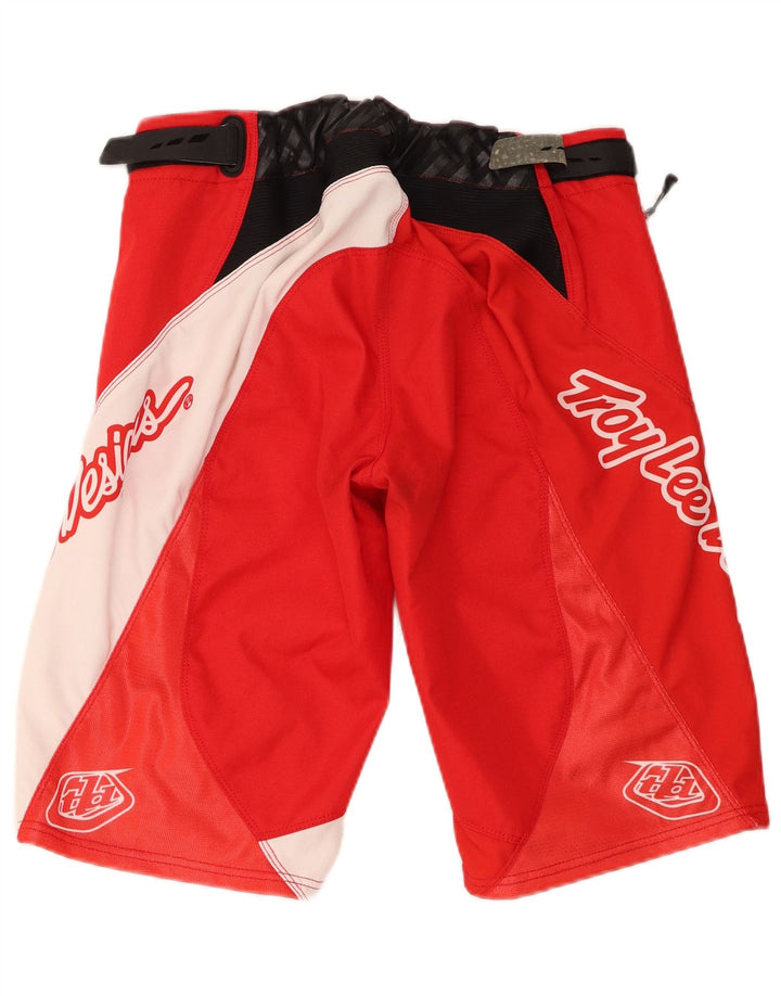 Troy Lee Designs Short Motorstyle Graphic pour homme Taille M W32 Rouge Colourblock