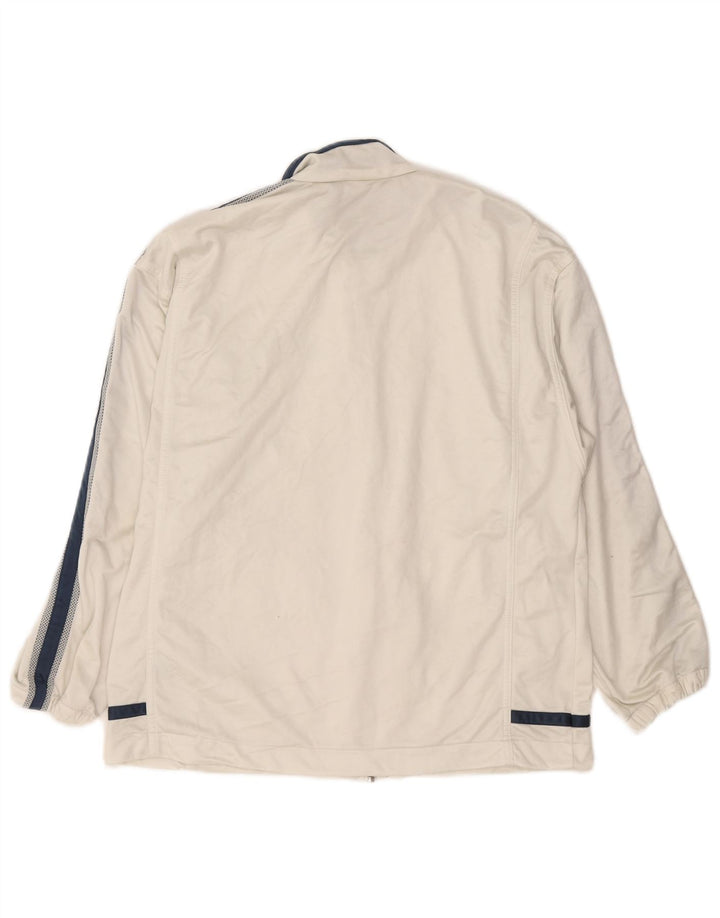 Diadora Veste de survêtement pour homme UK 34 Small Blanc Colorblock Polyester