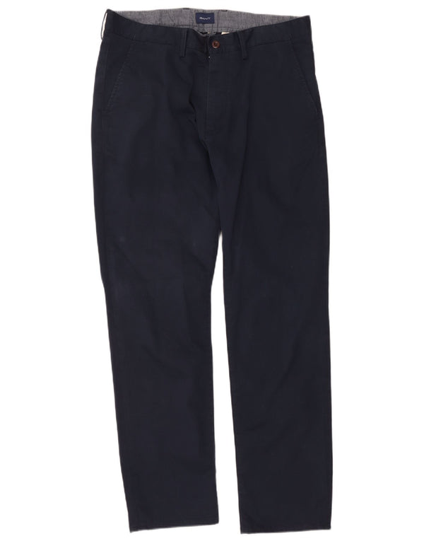 Gant Pantalon Chino Droit Regular Homme W36 L31 Bleu Marine