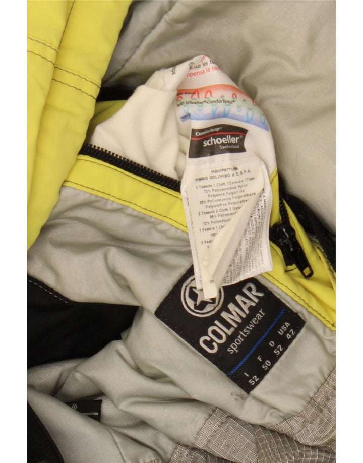 COLMAR Veste de Ski Homme IT 52 Large Jaune Colourblock Polyamide