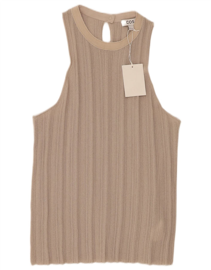 Cos Débardeur Femme UK 16 Large Gris Acétate