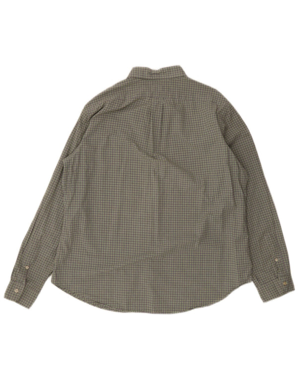 Ralph Lauren Chemise sur mesure pour homme XL en coton à carreaux vert