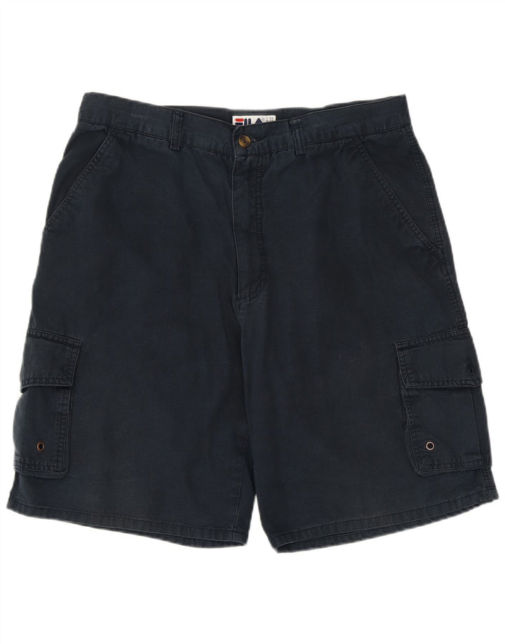 FILA Short Cargo Homme IT 52 XL W36 Bleu Marine