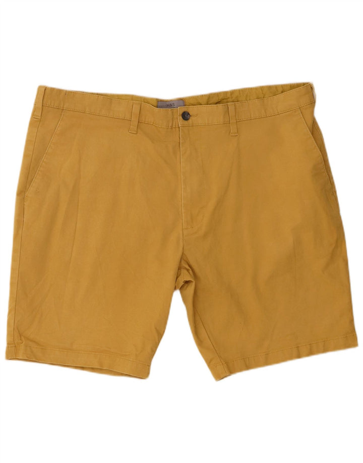 Marks & Spencer Short Chino Homme W42 2XL Jaune Coton