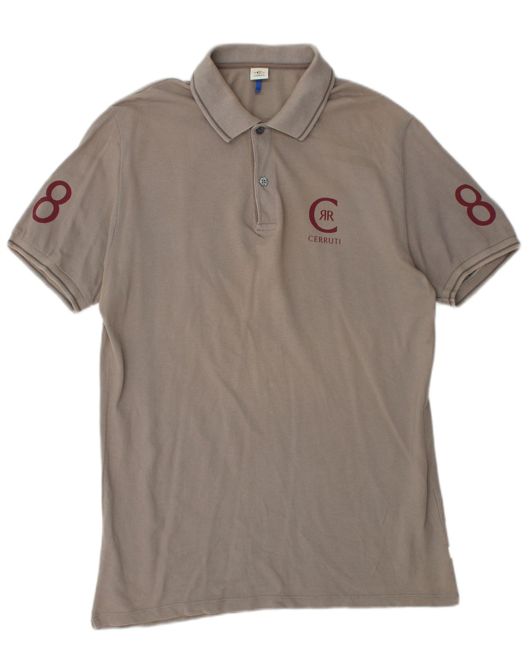 CERRUTI 1881 Polo Graphique Homme Grand Gris Coton