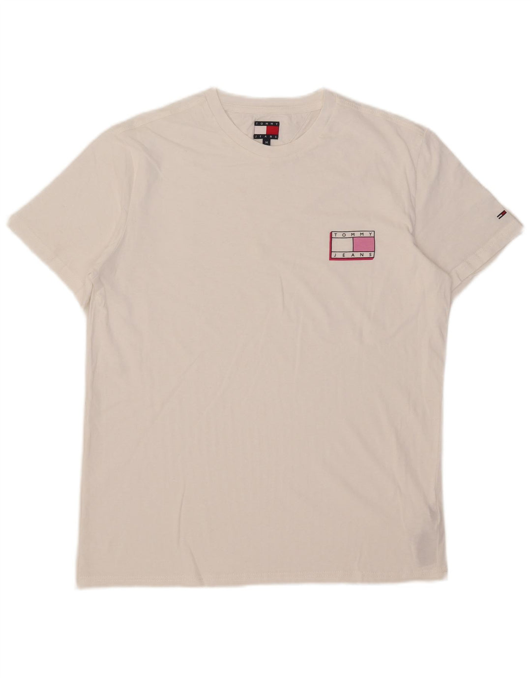 Tommy Hilfiger T-Shirt Homme Blanc Moyen Coton