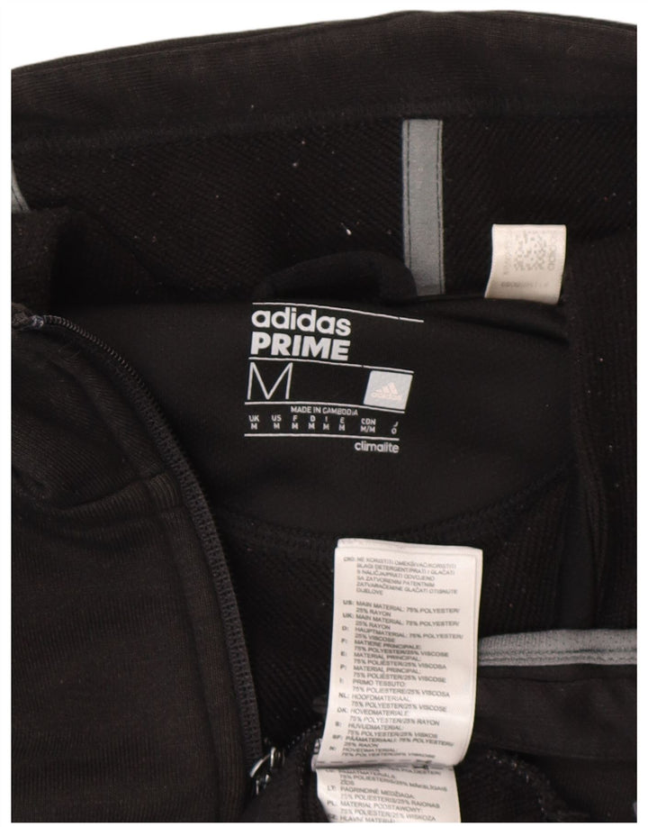 Adidas Pull à capuche zippé Climalite Graphic pour homme en polyester noir moyen