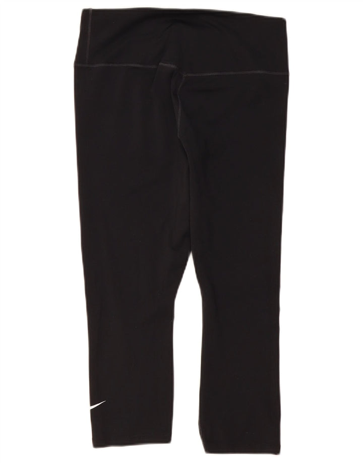Nike Legging Capri Dri Fit pour femme UK 12 Noir moyen