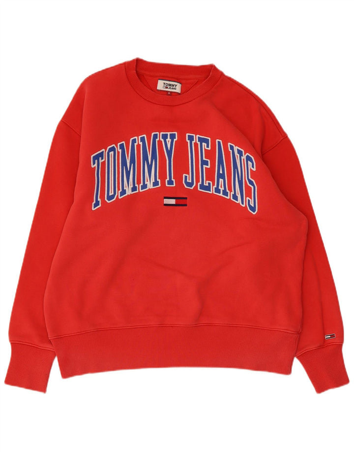 TOMMY HILFIGER Sweat-Shirt Graphique Homme Petit Rouge Coton