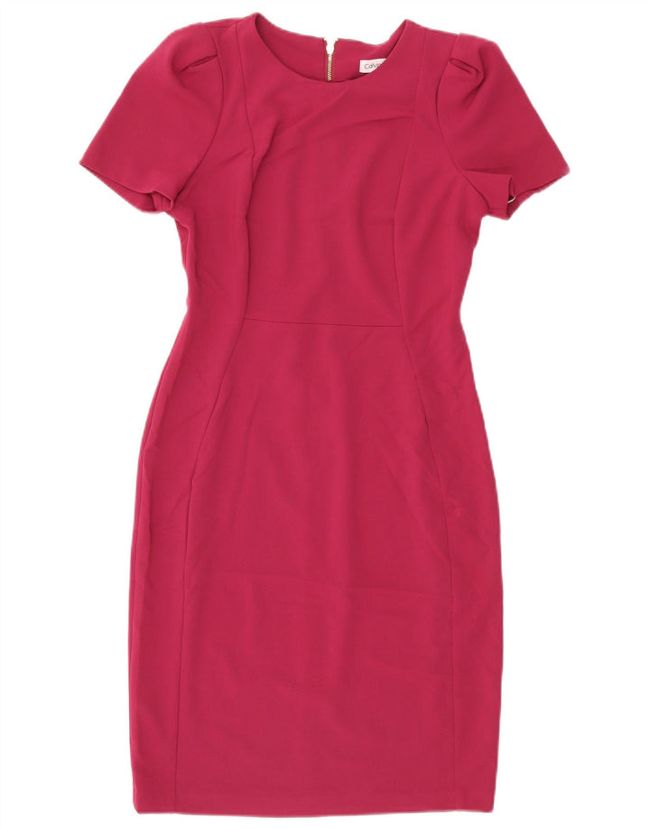 Calvin Klein Robe fourreau pour femme US 6 Petit Rose Polyester