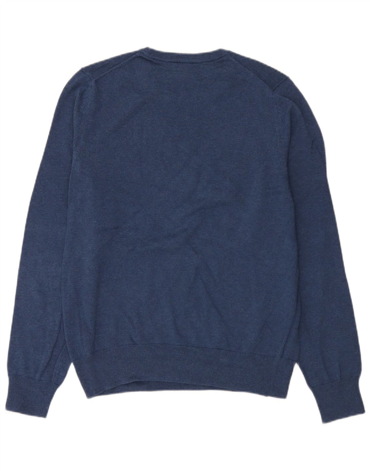 Marks & Spencer Pull col rond homme bleu marine moyen coton