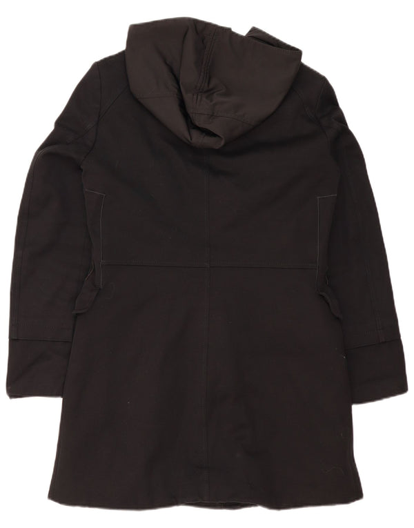 PEUTEREY Pardessus à capuche Femme IT 42 Coton Noir Moyen