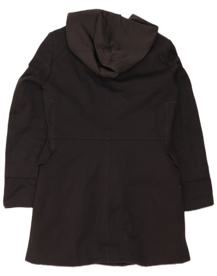 PEUTEREY Pardessus à capuche Femme IT 42 Coton Noir Moyen