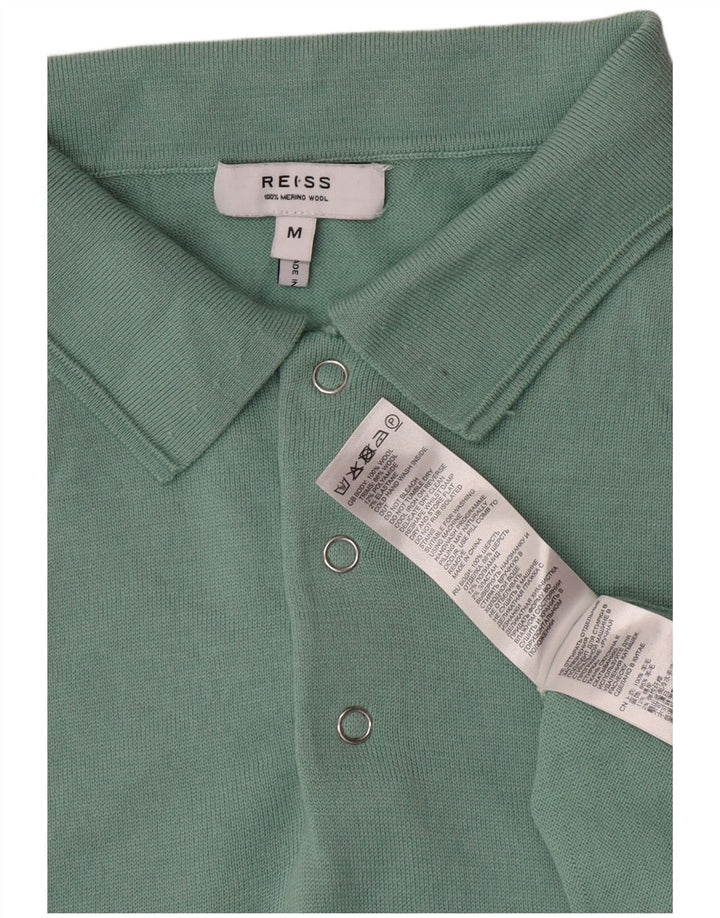 Reiss Polo Homme Laine Vert Moyen
