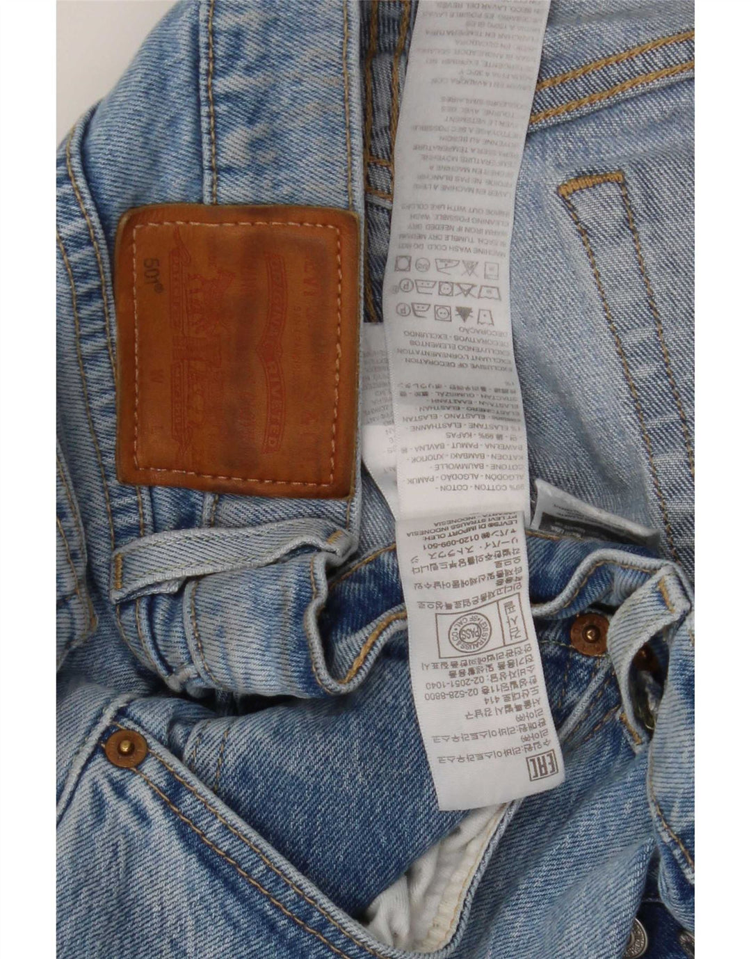Levi's Jean Droit 501 Homme Bleu W31 L26 Coton