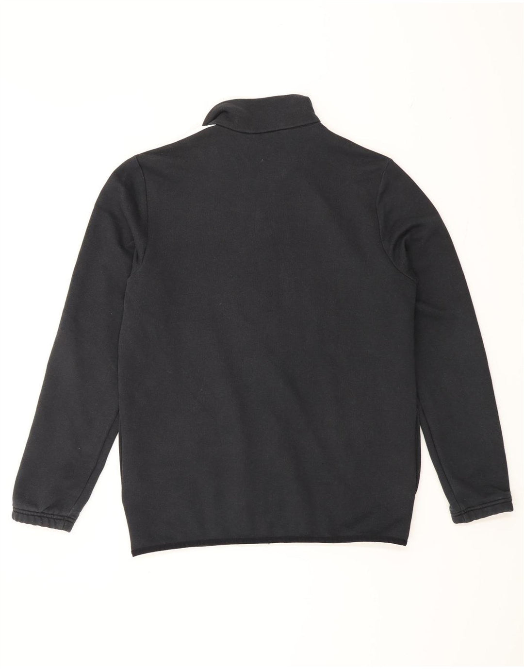 ADIDAS Boys Tracksuit Top Jacket 13-14 Years Black Cotton
