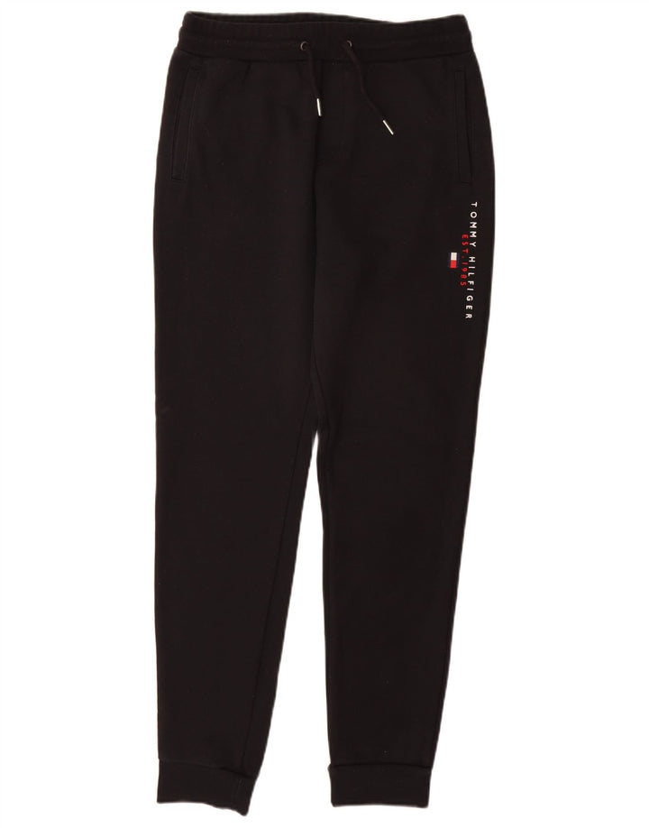 TOMMY HILFIGER Pantalon de survêtement pour femme Joggers UK 14 Large Noir