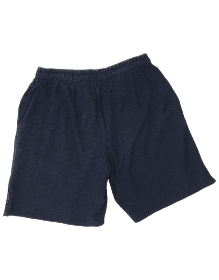 Champion Short de Sport Graphique Homme Bleu Marine Moyen Coton