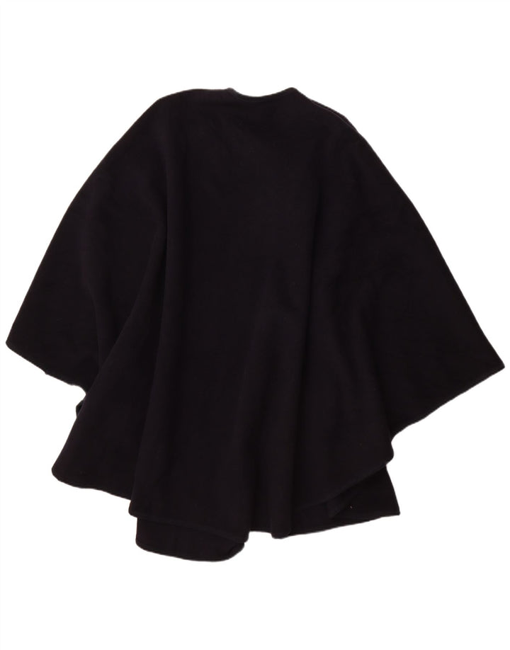 vintage Femme Poncho Manteau Taille Unique Bleu Marine