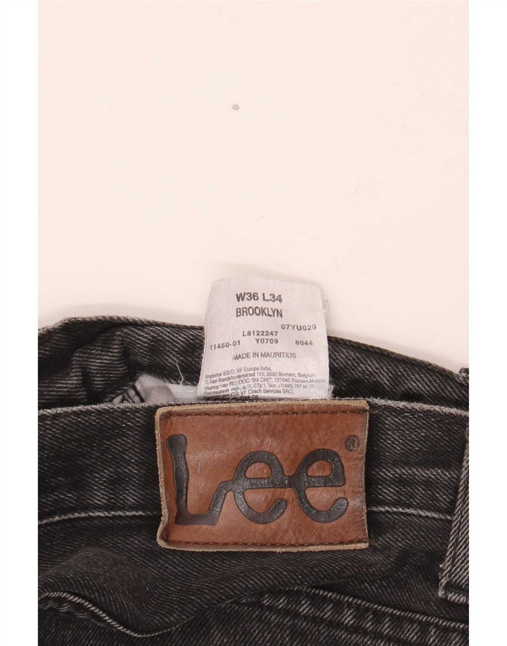Lee Jean Droit Brooklyn Homme W36 L34 Noir Coton