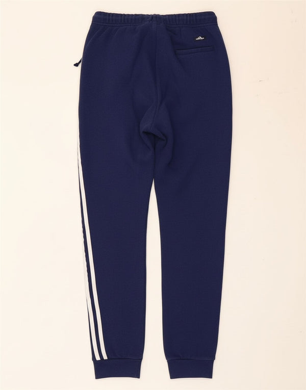 Adidas Pantalon de survêtement pour femme Joggers UK 10 Small Bleu marine Coton