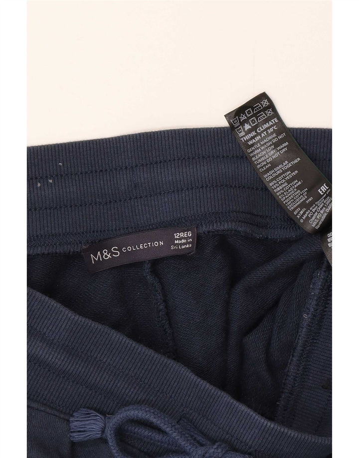 Marks & Spencer Pantalon de survêtement pour femme Bleu marine moyen UK 12