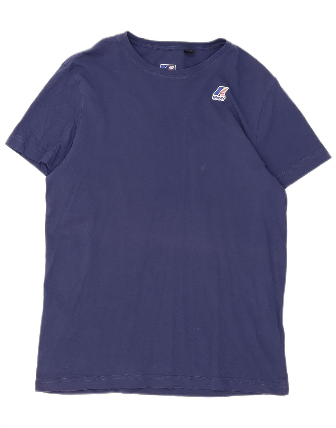K-Way T-Shirt Homme Haut Large Bleu Marine Coton