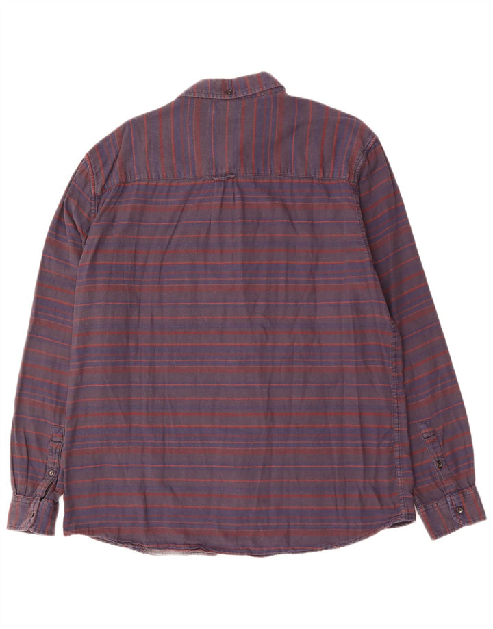 WRANGLER Chemise Regular Fit Homme 2XL Coton Rayé Bleu Marine