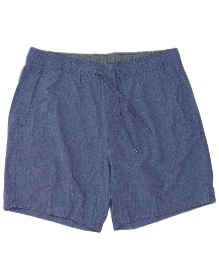 EDDIE BAUER Short décontracté pour homme XL W38 Bleu Polyester