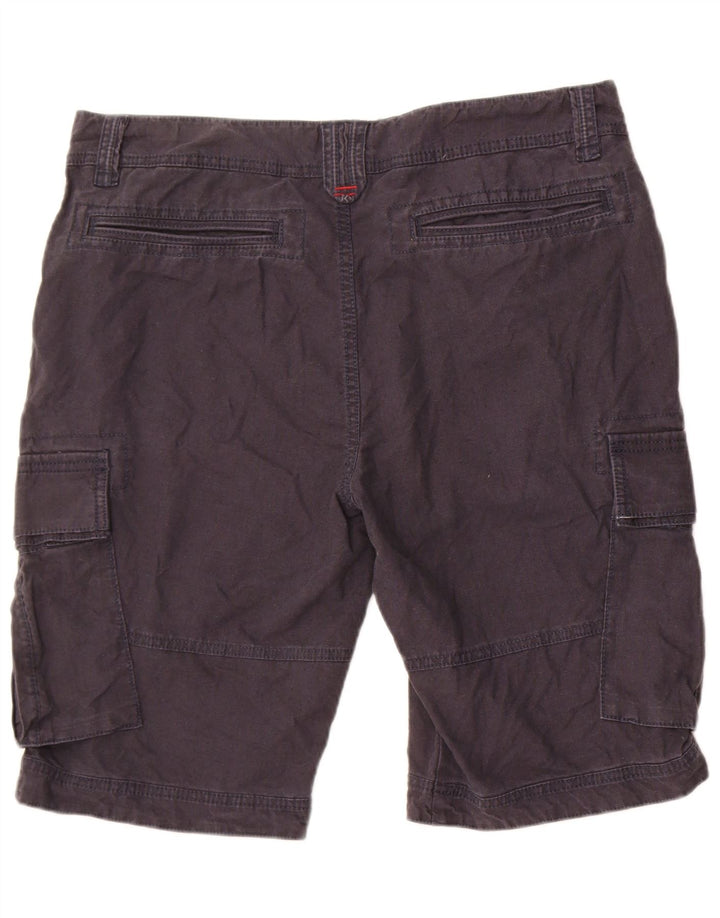 Fat Face Short Cargo Homme W36 Large Bleu Marine Lin