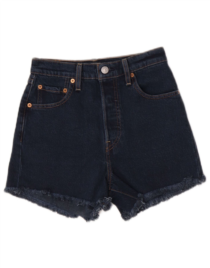 Levi's Short en Jean W25 XS Bleu Marine Coton Femme