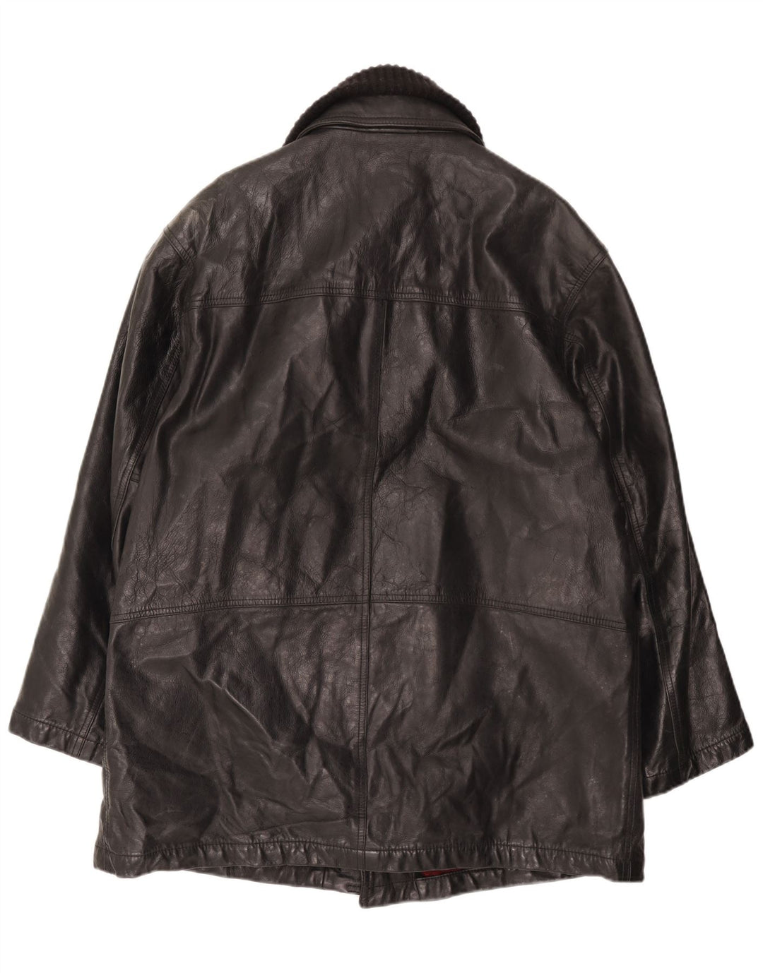 HENRY COTTONS Manteau en Cuir Homme IT 54 2XL Noir