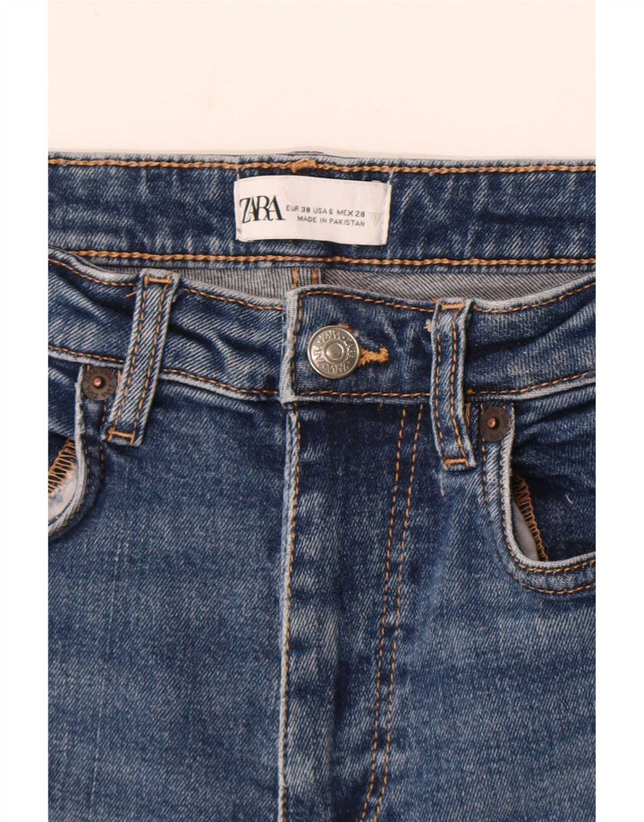 Zara Jean court pour femme EU 38 Small W28 L24 Bleu