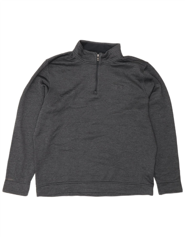 Under Armour Haut de Survêtement Storm-Fit Zip Neck Pull Homme Gris Rayé XL