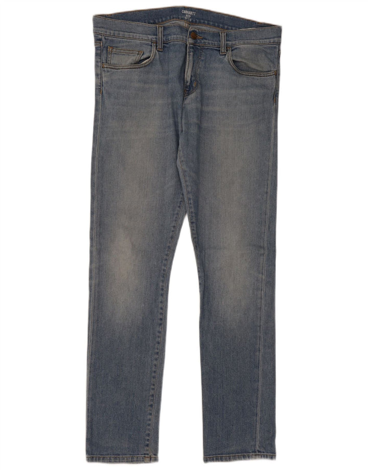 CARHARTT Jean Slim Wip Homme W34 L32 Bleu Coton