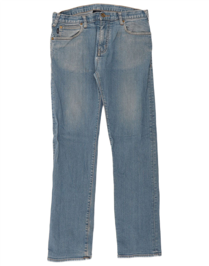 Armani Jean droit homme W34 L32 bleu coton