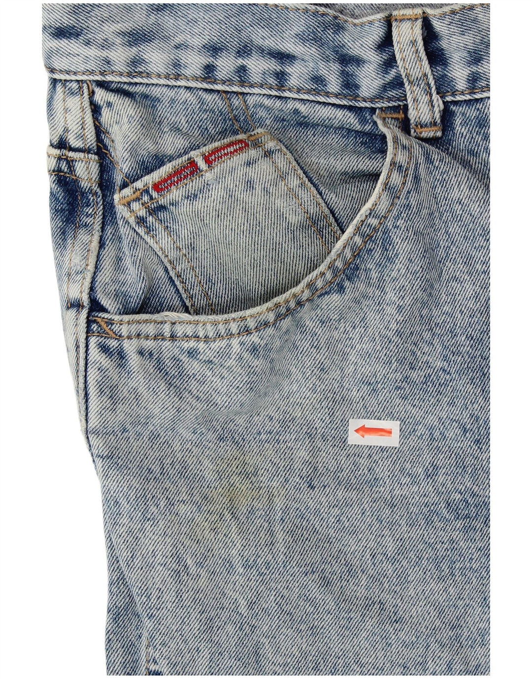 VINTAGE Mens Tapered Jeans W33 L30 Blue Cotton