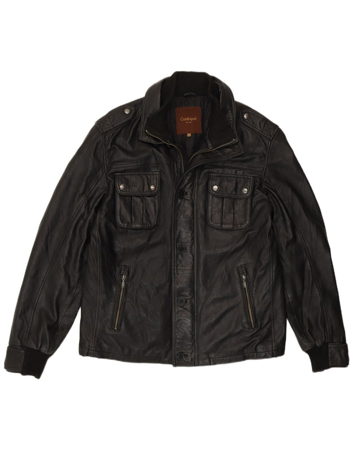 Conbipel Veste en Cuir Homme IT 52 XL Cuir Noir