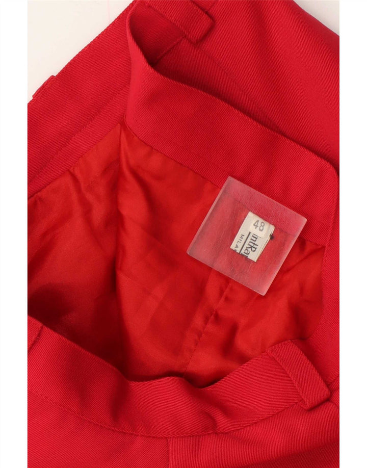 vintage Femme A-Line Jupe W30 Laine Rouge Moyenne