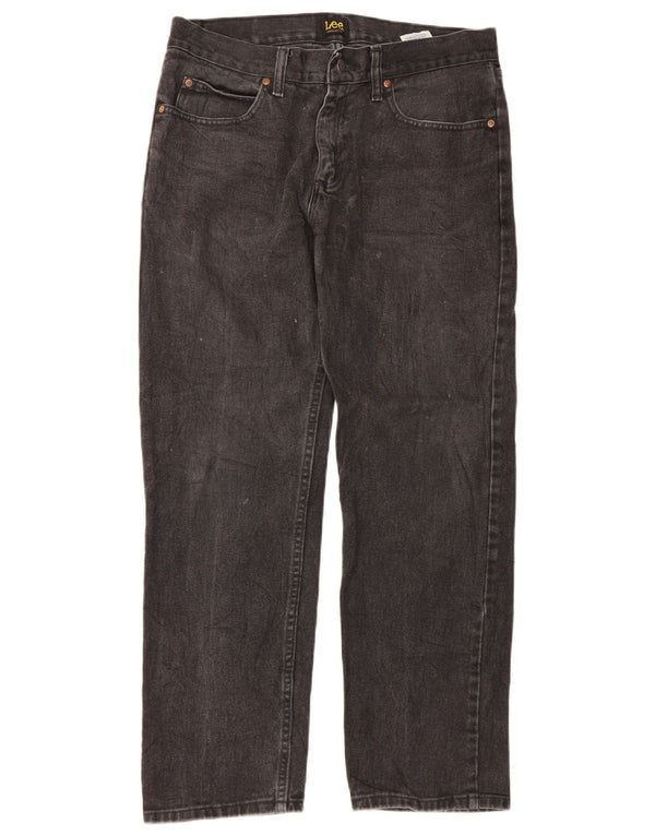 Lee Jean droit coupe droite W33 L30 pour homme en coton noir