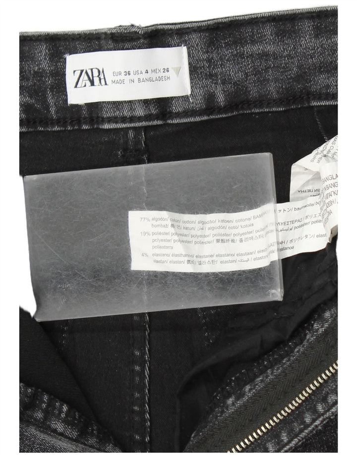 Jean skinny femme ZARA EU 36 XS W26 L27 coton gris