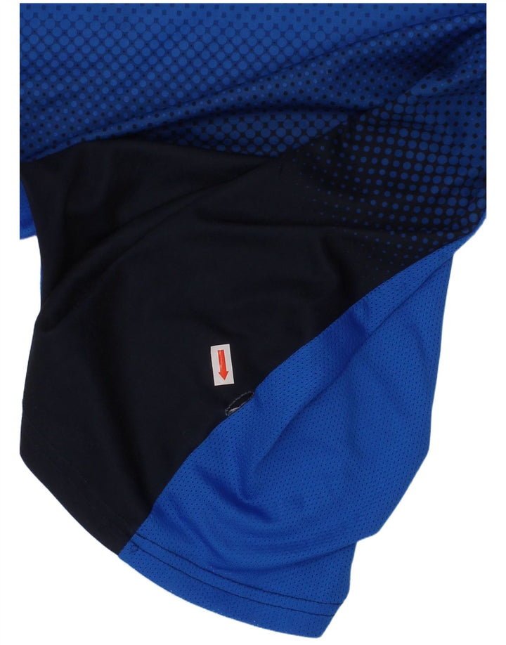 NIKE Garçon Dri Fit Graphic T-Shirt Top 10-11 ans Bleu Moyen Colourblock